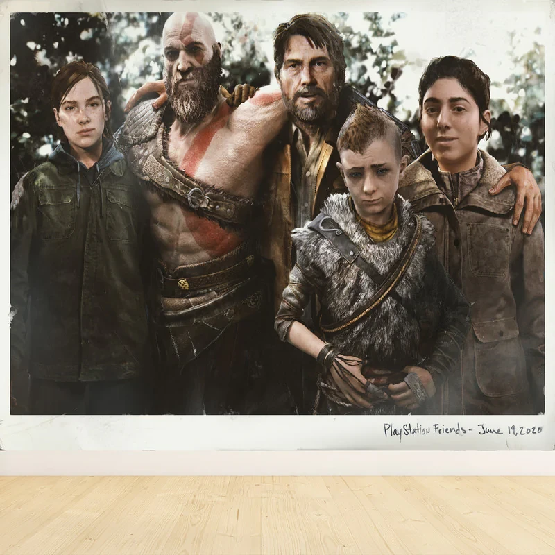 تابلو شاسی مدل گیمینگ طرح لست آف آس و گاد آف وار last of us god of war پلی استیشن کد 1200