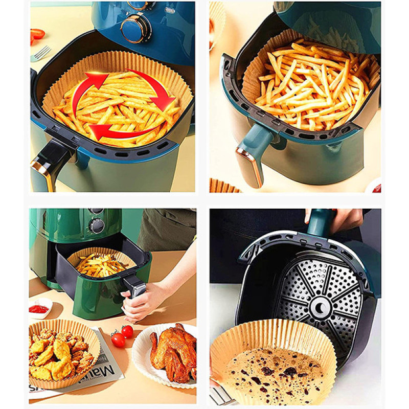 ورق نسوز شیرینی‌ پزی مدل Air Fryer Pad Paper بسته 50 عددی