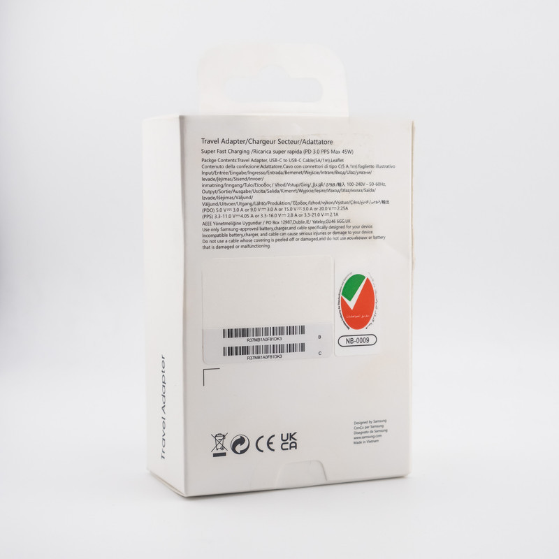 شارژر دیواری 45 وات مدل EP-TA845XBEGCN