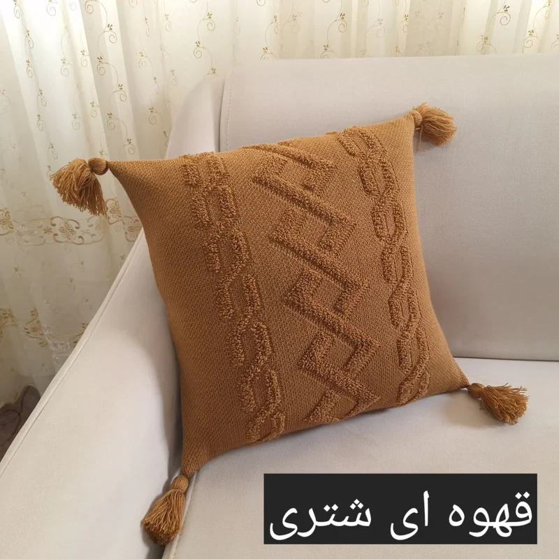 کاور کوسن مدل پانچدوزی ایران سایز 40×40 سانتی متر