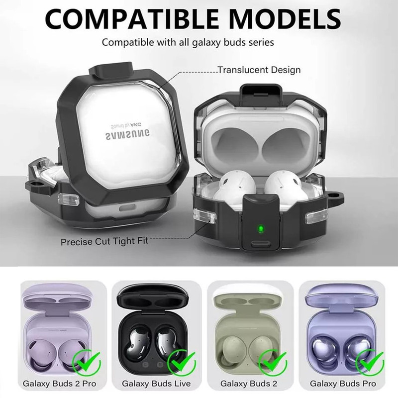 کاور گوف مدل Stop Time مناسب برای کیس هدفون سامسونگ Galaxy Buds Live  Buds Pro  Buds 2  Buds 2 Pro