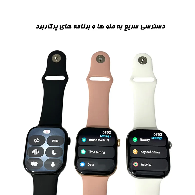 ساعت هوشمند 49 میلیمتری میکروویر مدل Watch11X با بند سیلیکونی