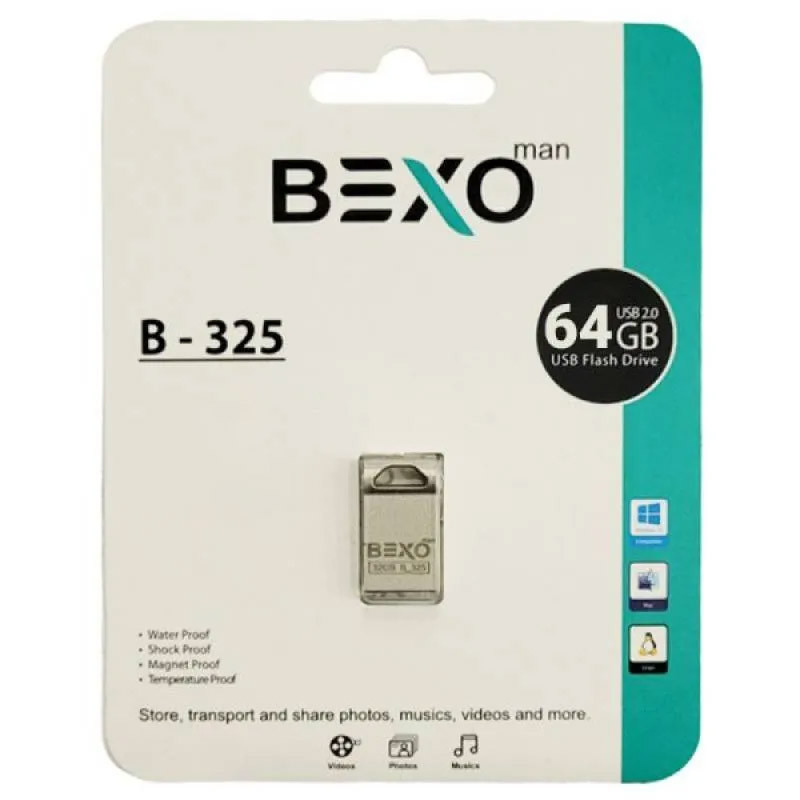 فلش مموری بکسو مدل B 325 ظرفیت 64 گیگابایت با رابط USB 2.0