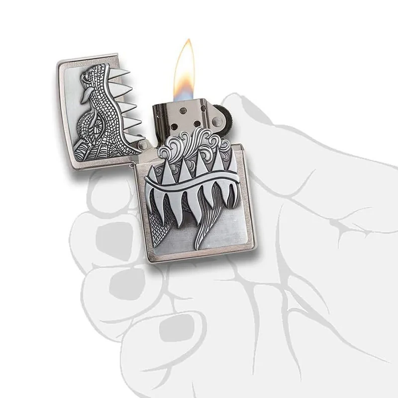فندک بنزینی زیپو مدل Fire Breathing Emblem Dragon