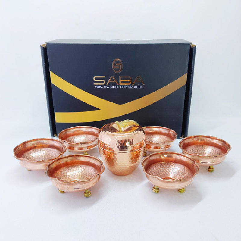 ست هدیه مسی مدل هفت سین کد HS60 مجموعه 7 عددی