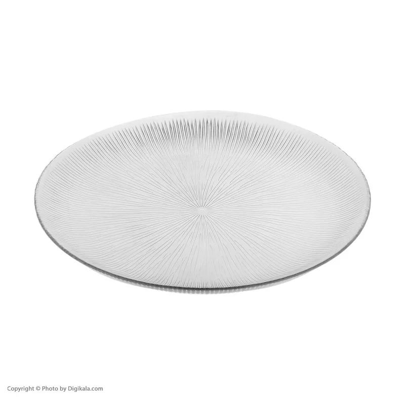 دیس کریستال بلوری نوری تازه مدل سولو کد T231031T، بسته 2 عددی، ابعاد 32×31×3 سانتی‌متر، مناسب پذیرایی چند نفر، مقاوم در برابر ضربه و تغییرات دما