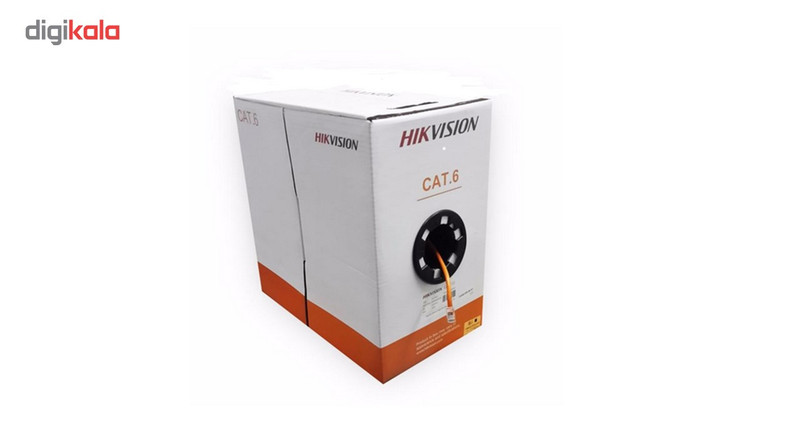 رول کابل شبکه Cat 6 سایز 23AWG هایک ویژن مدل DS-1LN6-UU طول 305 متر