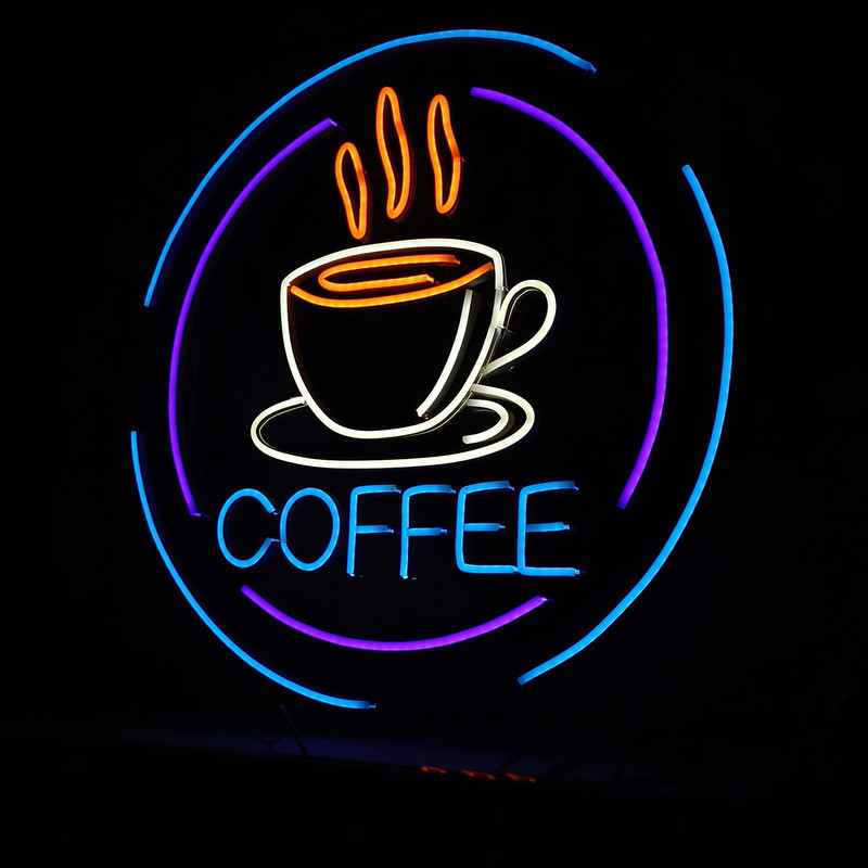 چراغ نئونی طرح coffee کد CO2025