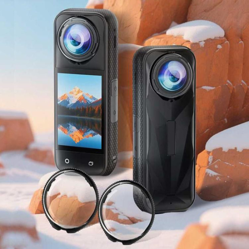 قاب محافظ لنز چرخشی دوربین Insta360 X5 پلوز مدل PU767T
