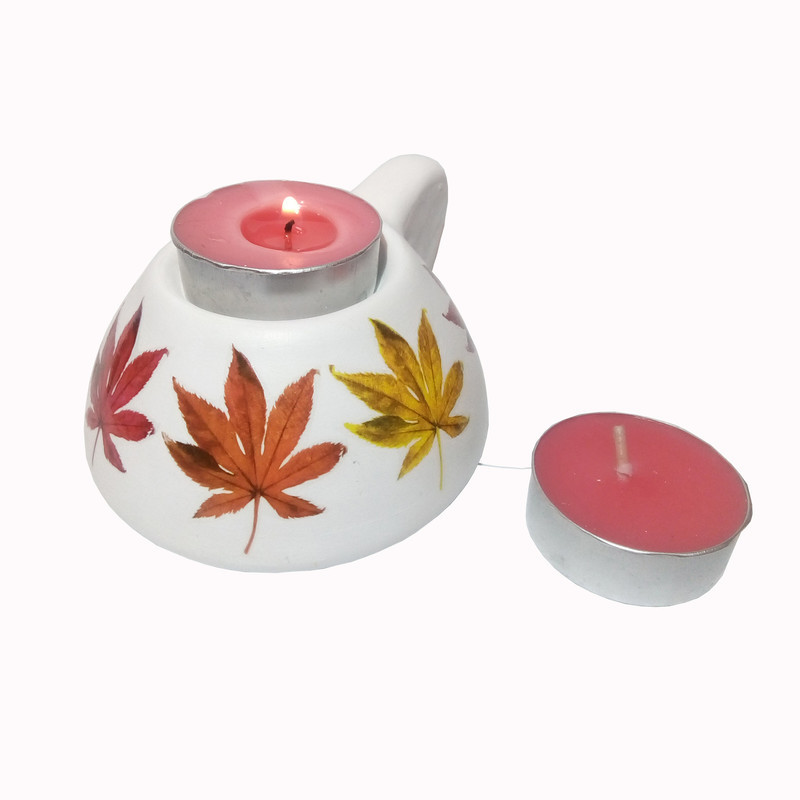 جاشمعی طرح پاییزی کد AA 27 بسته 6 عددی