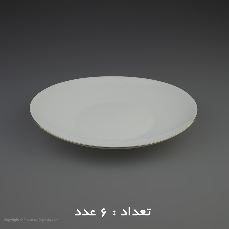 سرویس غذا خوری 26 پارچه مدل صدفی لب طلا