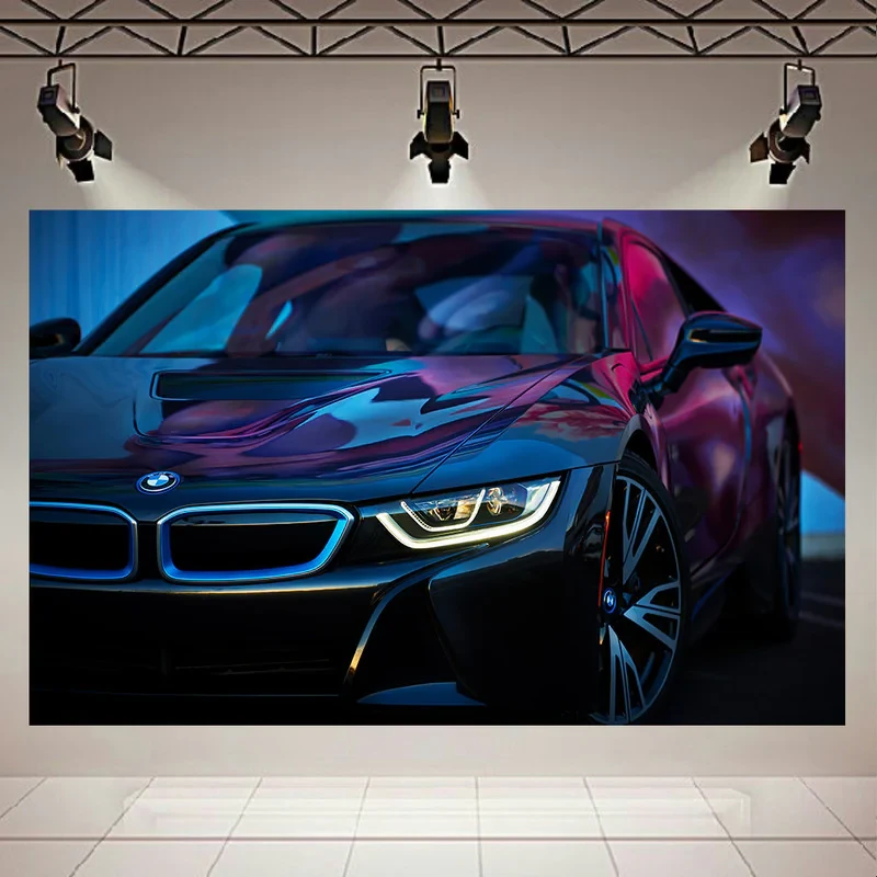 تابلو شاسی طرح ماشین مدل BMW i8 کد AR1200