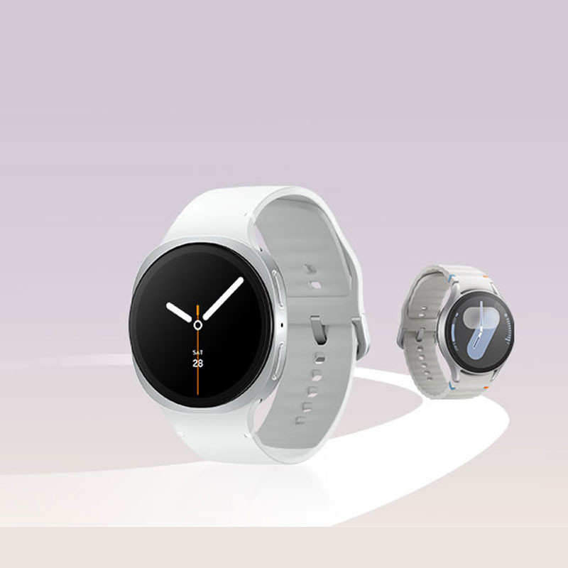ساعت هوشمند 44 میلی‌متری سامسونگ مدل Galaxy Watch 8 با بند پلاستیکی