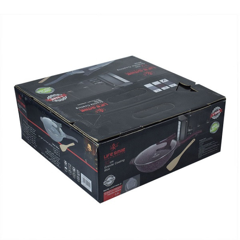 ماهی تابه لایف اسمایل مدل WOK سایز 32