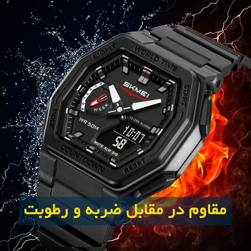 ساعت مچی دیجیتال مردانه اسکمی مدل 2438 BK