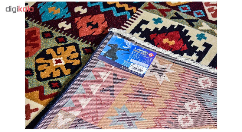 فرش ماشینی سهند کد P630.0J زمینه سرمه ای
