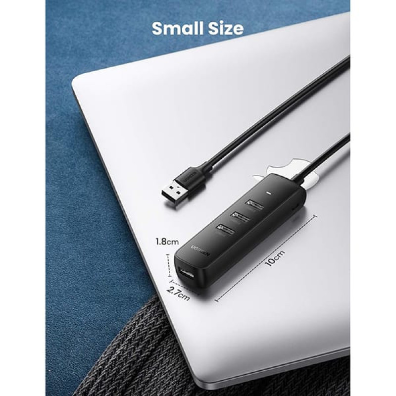 هاب 4 پورت USB یوگرین مدل CM416-80657 طول کابل 1 متر