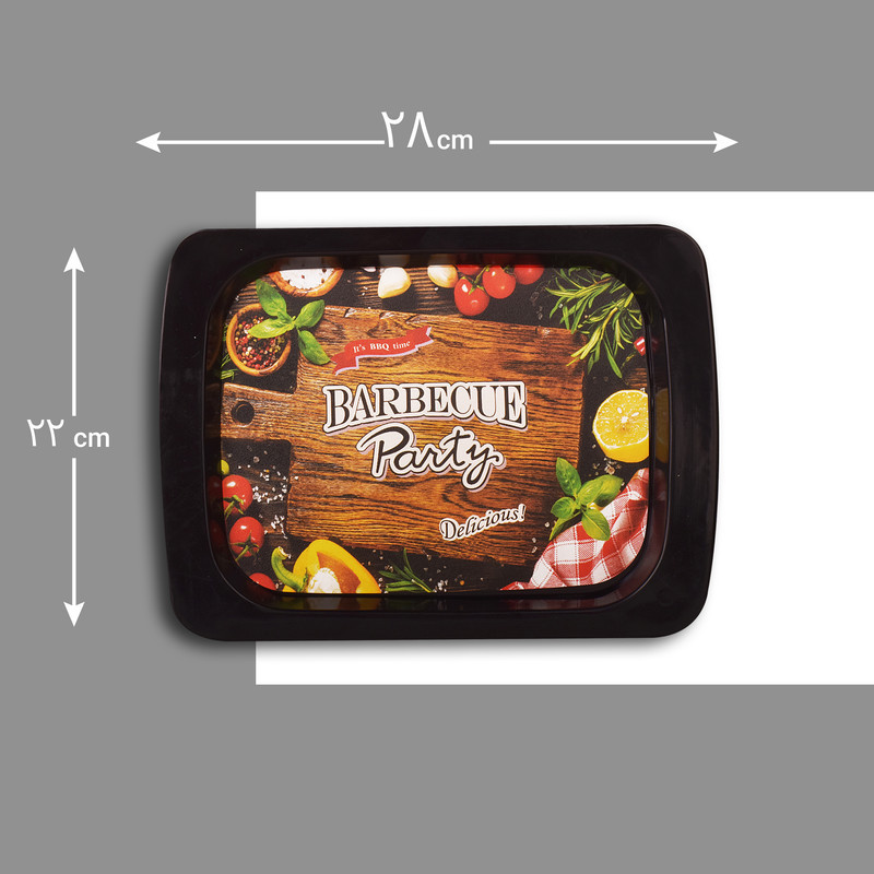 سینی مهروز مدل SE-2001-688 طرح BARBECUE