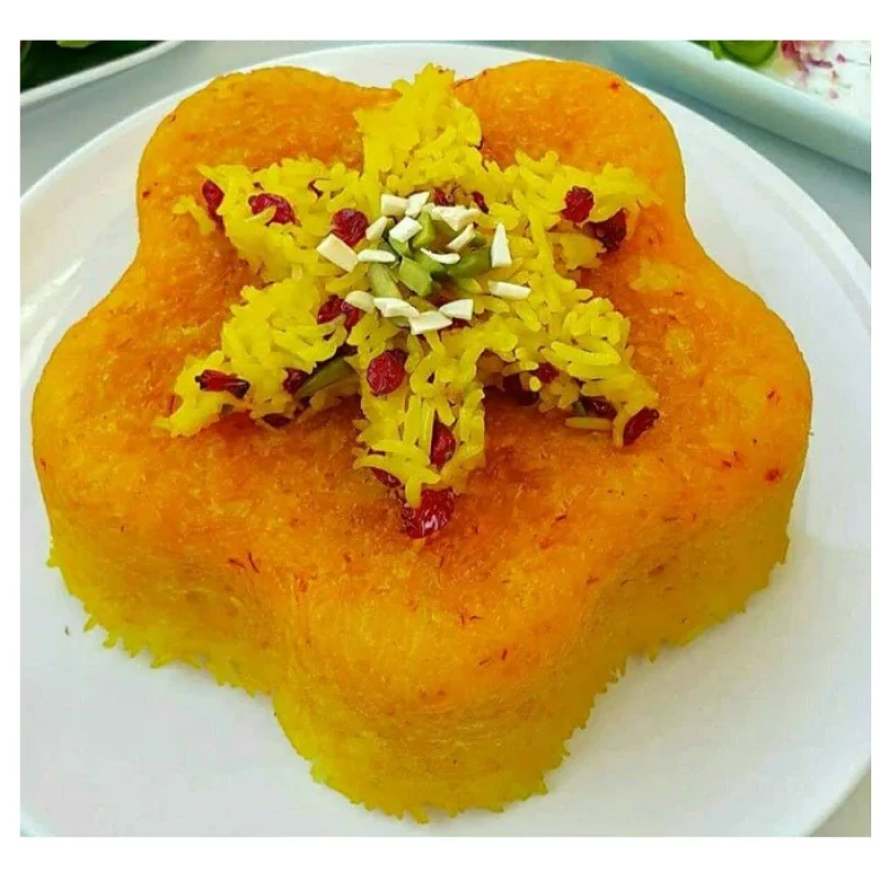 قالب کیک به گز مدل گل کف برجسته