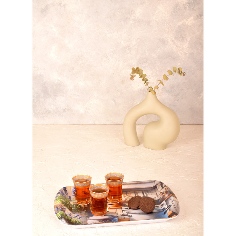 سینی دسته دار مهروز مدل A-1002  سایز 20×30 سانتی متر