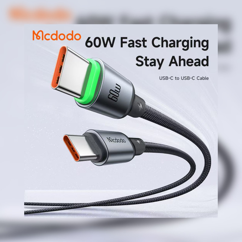 کابل USB-C مک دودو مدلCa-6870  60W طول 1 متر