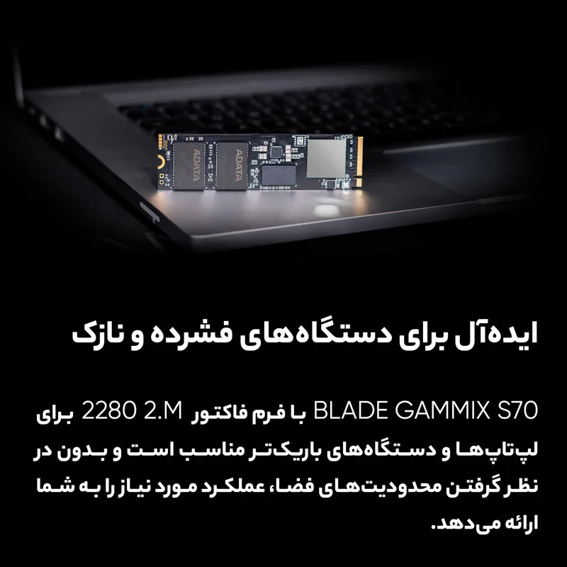اس اس دی اینترنال ایکس پی جی مدل XPG GAMMIX S70 BLADE ظرفیت 2 ترابایت
