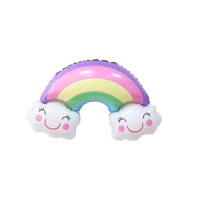 بادکنک فویلی مدل رنگین کمان کد RainbowB1