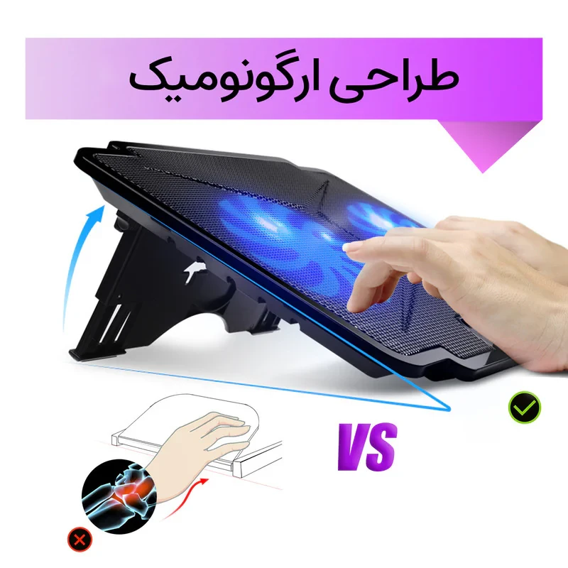 پایه خنک کننده لپ تاپ کول کلد مدل K24