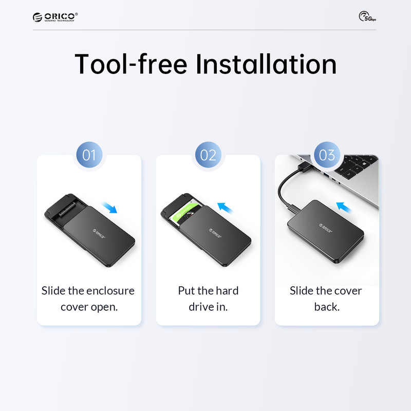 قاب هارددیسک اکسترنال 2.5 اینچی USB3.0 اوریکو مدل 2588U3-V1