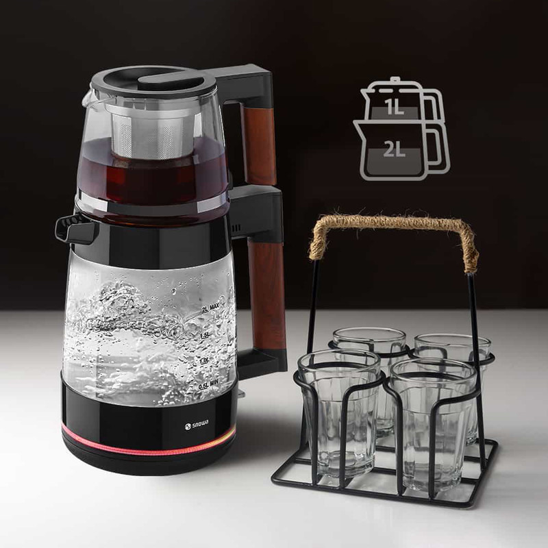 چای ساز روی هم اسنوا مدل  STM-GS1650BK