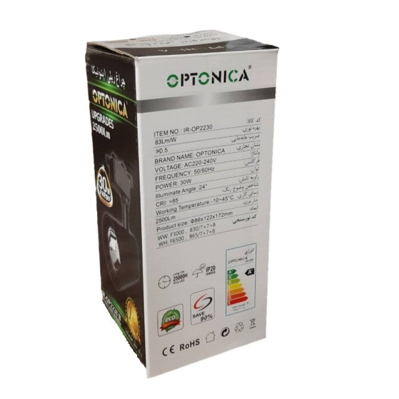 چراغ ریلی 30 وات اپتونیکا مدل OP2230
