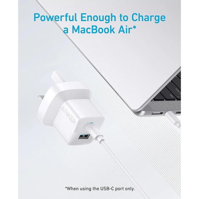 شارژر دیواری 33 وات انکر مدل B2331K21 به همراه کابل USB-C به لایتنینگ به طول 1 متر