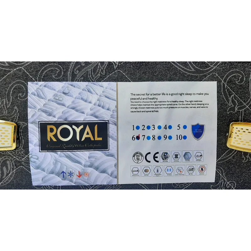 تشک طبی رویال مدل T06 یک نفره سایز 200 × 90 سانتی‌ متر