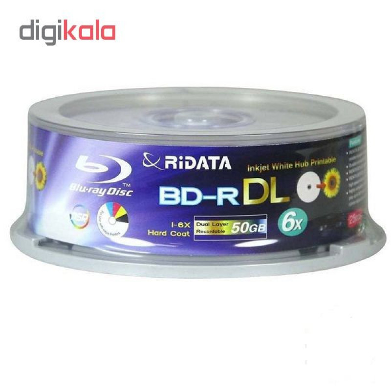 بلوری خام رایدیتا مدل BD_R باظرفیت 50 گیگابایت بسته 15 عددی