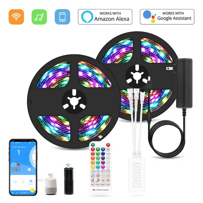 ریسه ال ای دی RGB هوشمند موزیکال مدل سقف ابری طول 10 متر