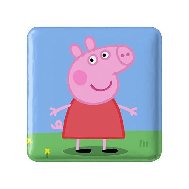 مگنت خندالو طرح پپا انیمیشن پپا پیگ Peppa pig  مدل مربعی کد 22067
