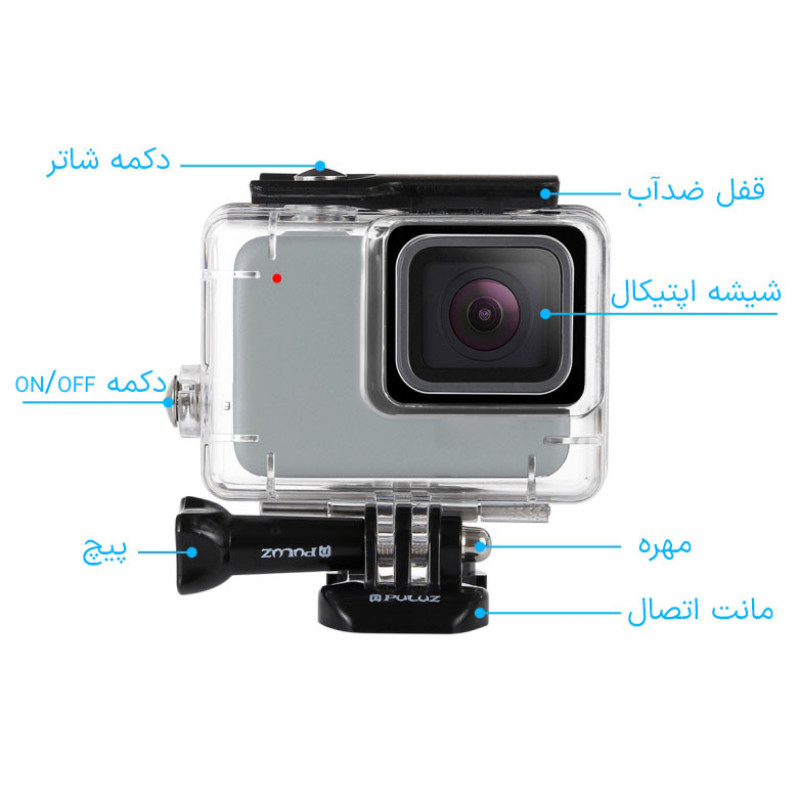 کاور ضدآب پلوز مدل Diving مناسب برای دوربین ورزشی GoPro HERO 7  6  5