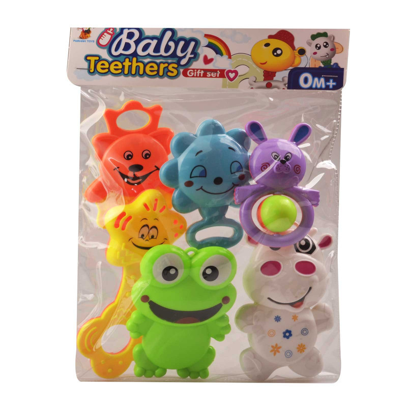 جغجغه مدل BABY Teethers مجموعه 6 عددی