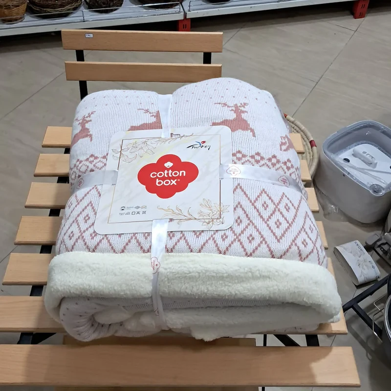 پتو کاتن باکس مدل گوزنی سایز 2×160 سانتی متر