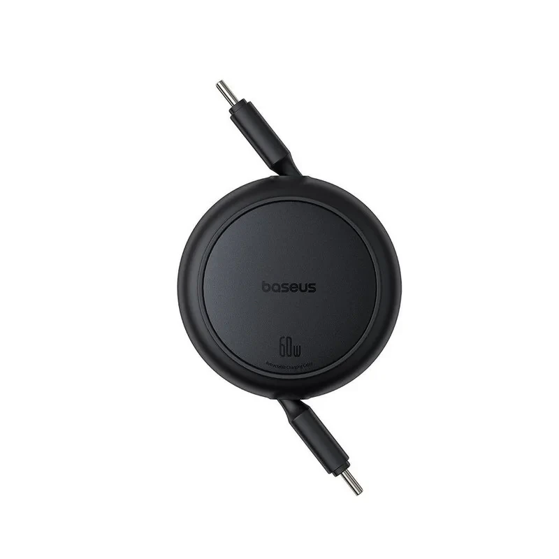 کابل تبدیل USB-C به USB-C بیسوس مدل Free2Pull Mini 60W طول 1 متر