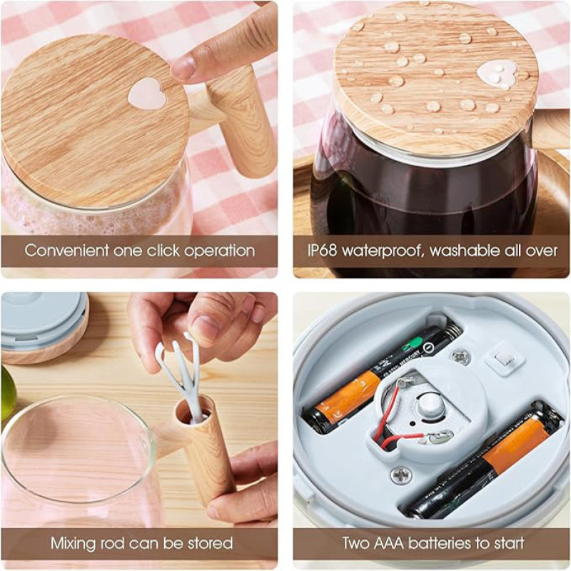 لیوان دمنوش ساز مدل همزن دار