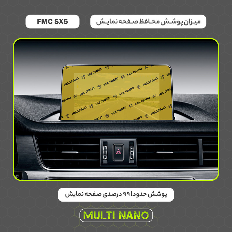 محافظ صفحه نمایش خودرو مولتی نانو مدل X-S1N مناسب برای اف ام سی SX5 New