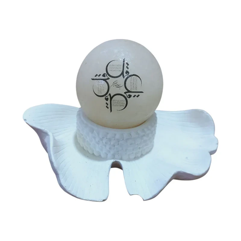 سنگ نمک دکوری مدل گوی و پایه کد B05