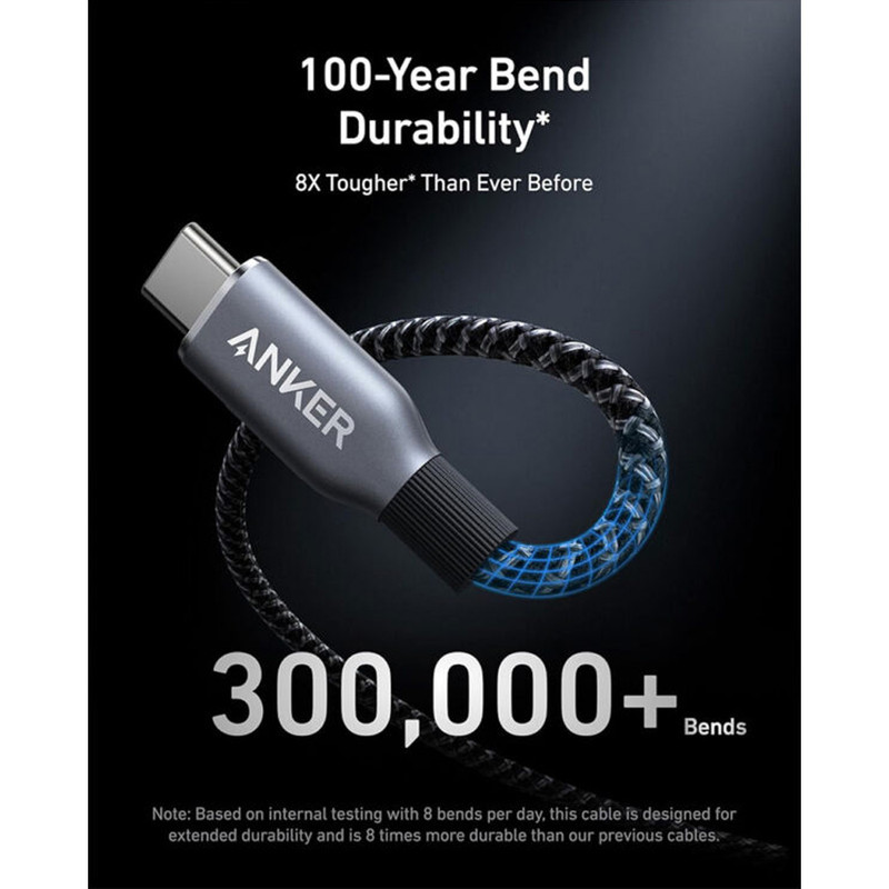 کابل تبدیل USB-C انکر مدل A88E2 طول 0.9 متر با توان 240 وات