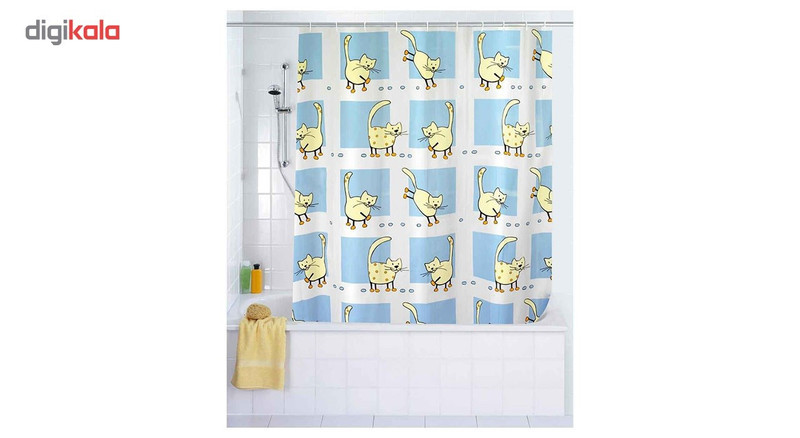 پرده حمام ونکو مدل Cat سایز 200x120 سانتی متر