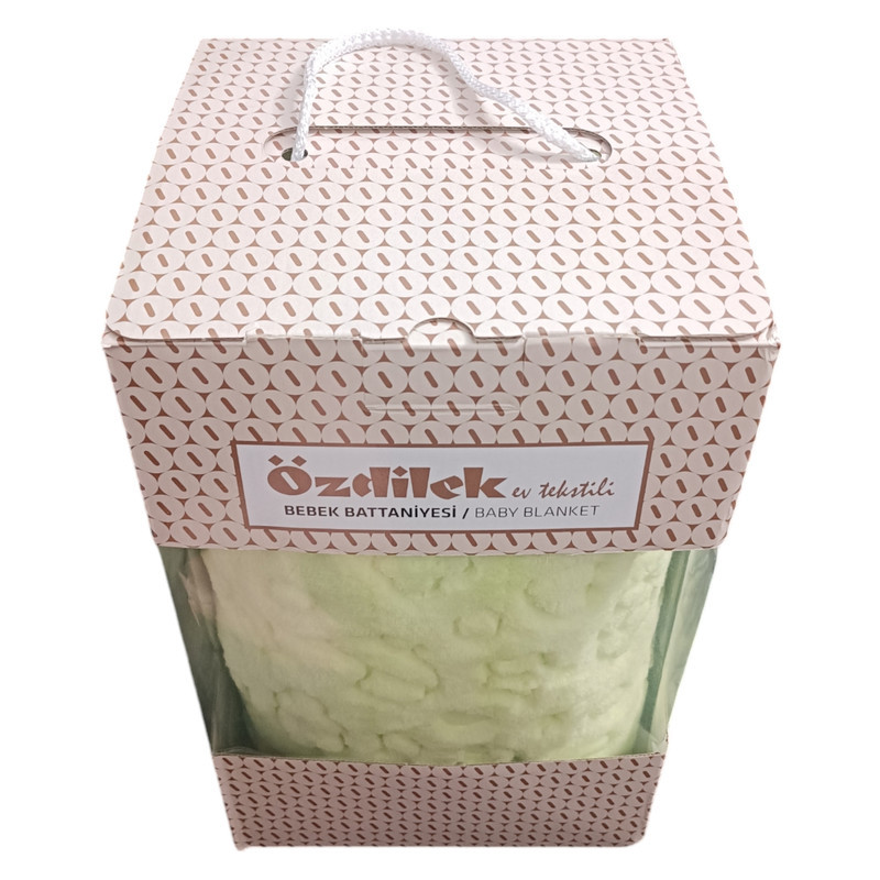 پتو کودک و نوزاد ازدیلک مدل Embos Yesil سایز 120×100 سانتی متر