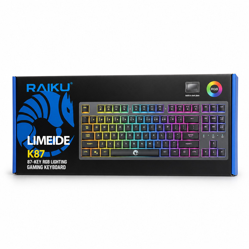 کیبورد گیمینگ لایماید مدل RAIKU-K87