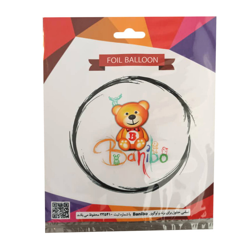 بادکنک فویلی بانیبو مدل Foil Balloon طرح عدد 3