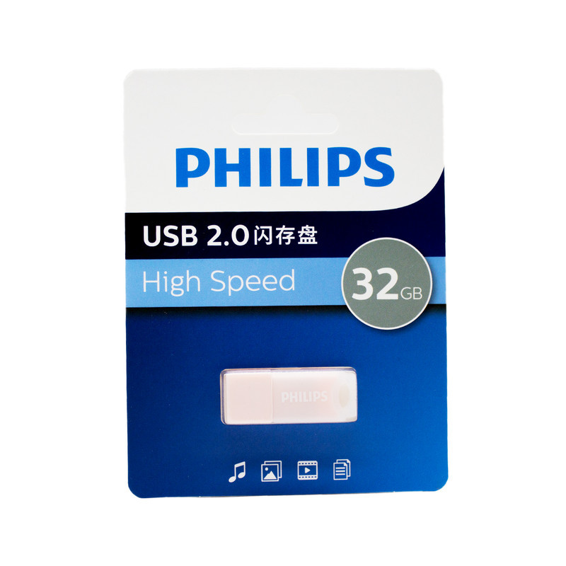 فلش مموری 32 گیگابایت فیلیپس مدل FM10UA-B با رابط USB 2.0، سرعت خواندن 30 مگابایت بر ثانیه، سرعت نوشتن 15 مگابایت بر ثانیه، سازگار با ویندوز، مک OS و لینوکس، مقاوم در برابر خش و اثر انگشت