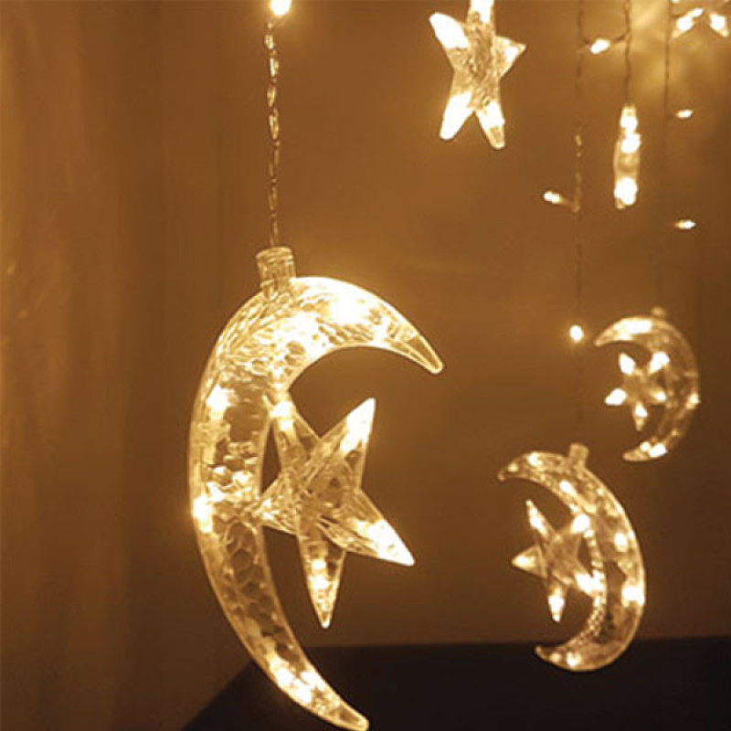 ریسه ال ای دی مدل ماه و ستاره کد RM5 طول 2.5 متر